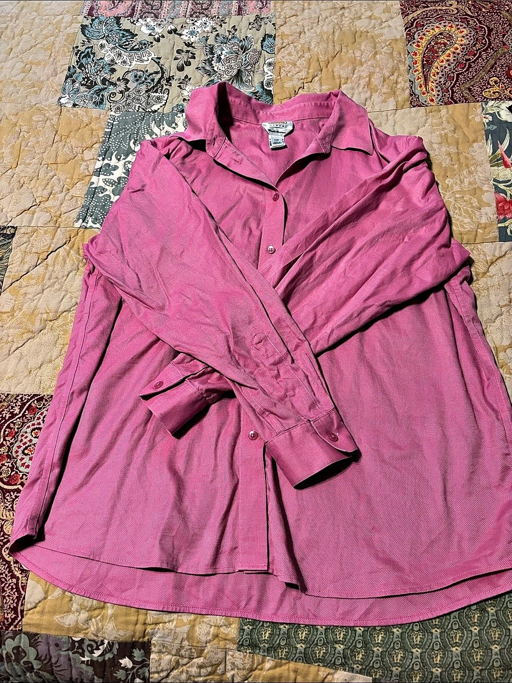 Talbots Button Down Shirt in Pink Size 14W
